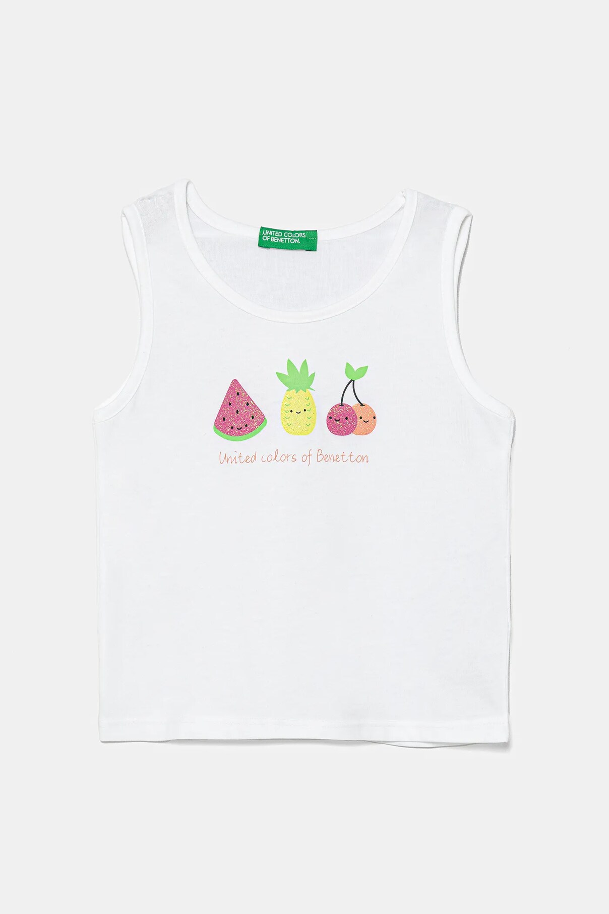 

Детский хлопковый топ United Colors Of Benetton, белый