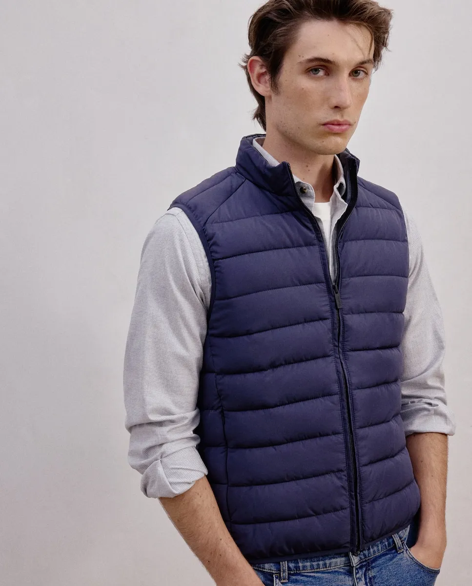 

Утепленная мужская куртка из переработанного материала Dustin, темно-синий