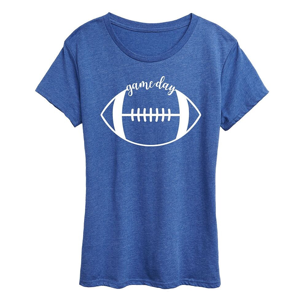 

Женская футболка с графическим рисунком Game Day Football Licensed Character, цвет Heather Royal Blue