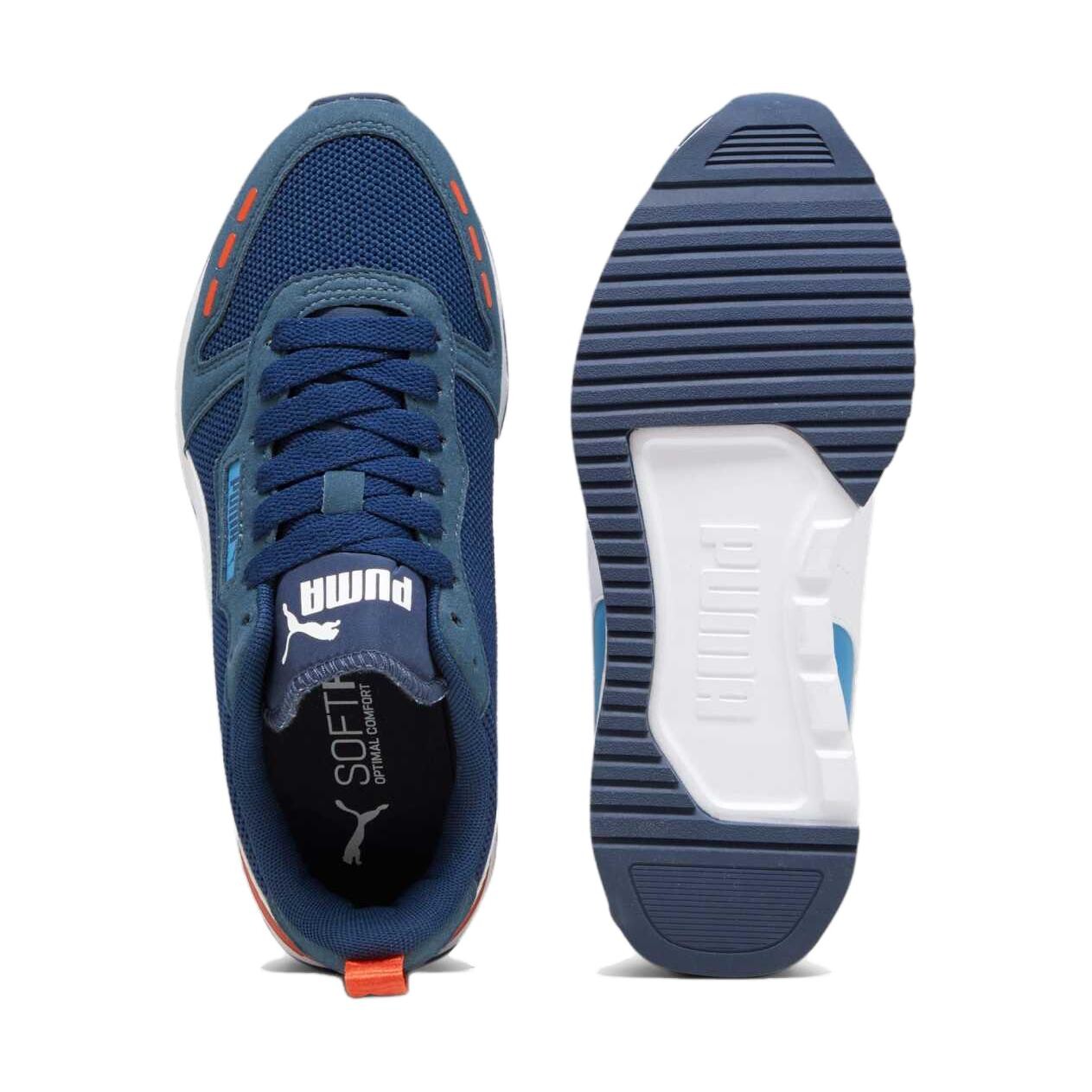 Кроссовки Puma R78 Kids Lifestyle Shoes GS, синий — фото 4
