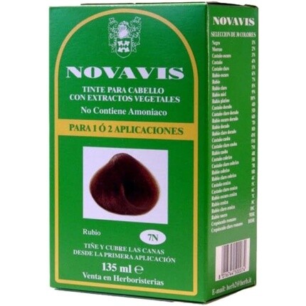 

Растительная краска для волос Novavis 7N Blonde 130 мл