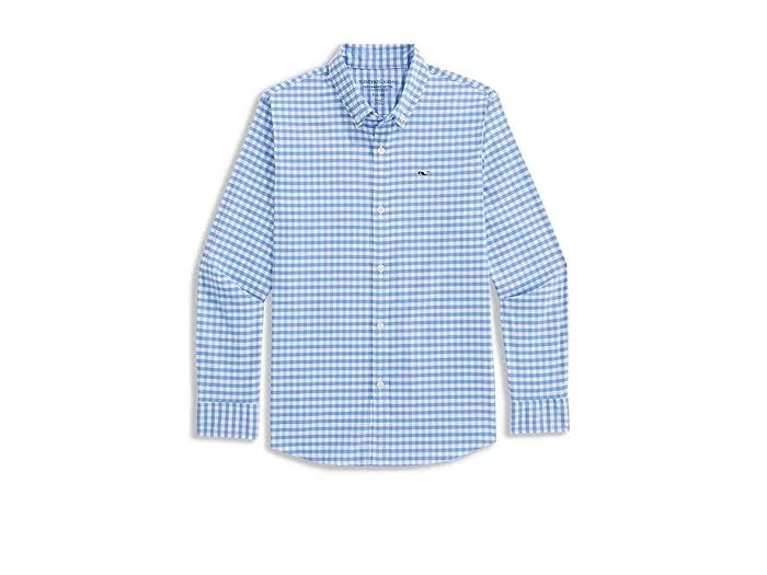 Рубашка в клетку Skysail Gingham Vineyard Vines Kids, Ocean Breeze