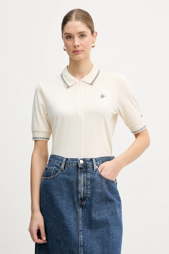 

Поло Tommy Hilfiger, бежевый