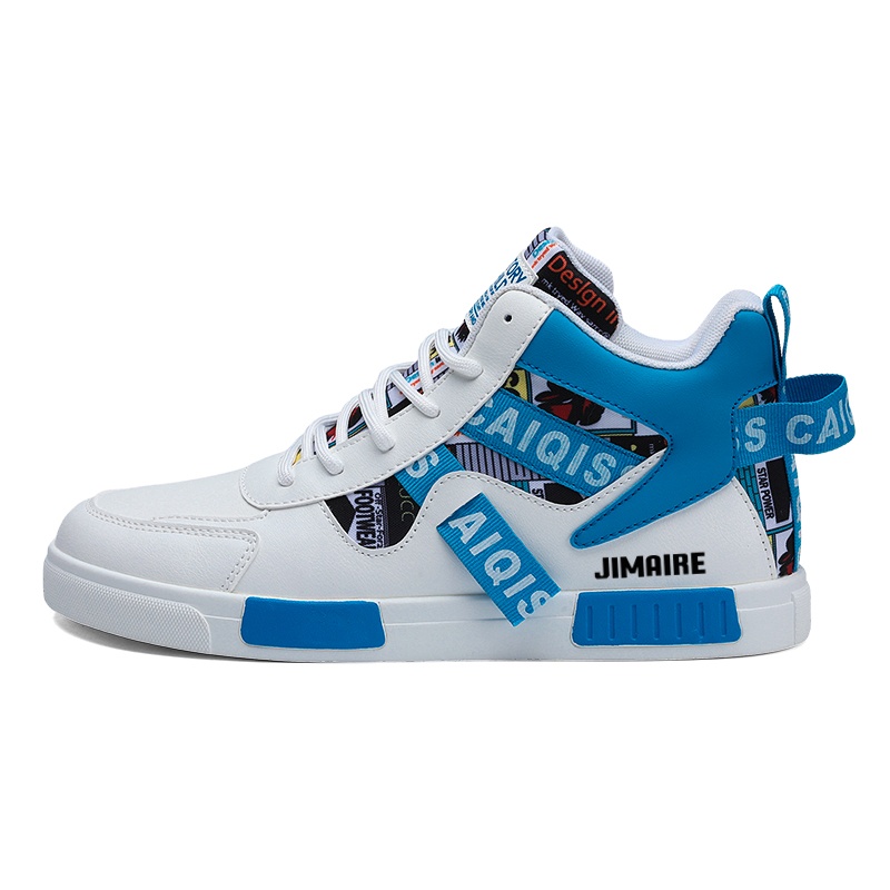 

Мужские кроссовки средней высоты King Jinmai, White Blue