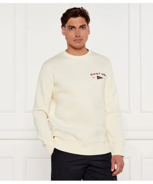 

Толстовка Regular fit Gant, белый