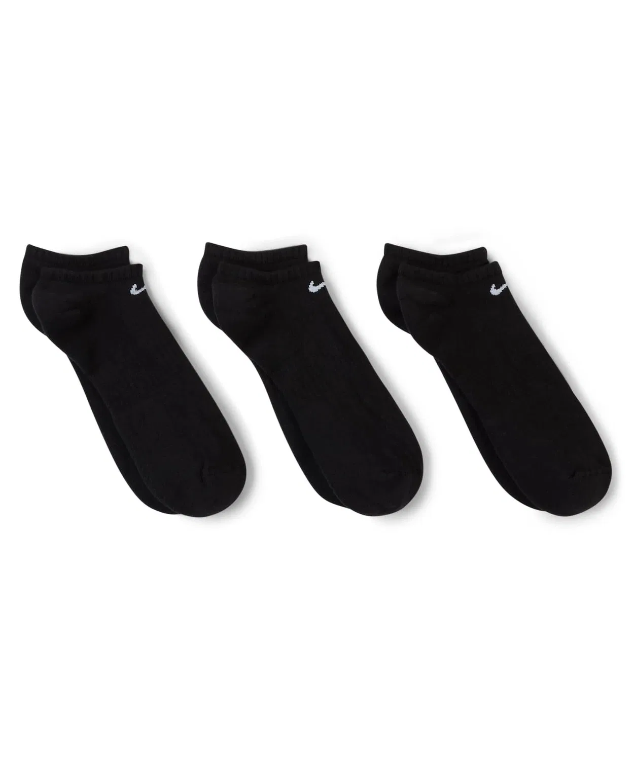 Носки тренировочные Nike Everyday Cushioned No-Show, 3 пары, черные — фото 3