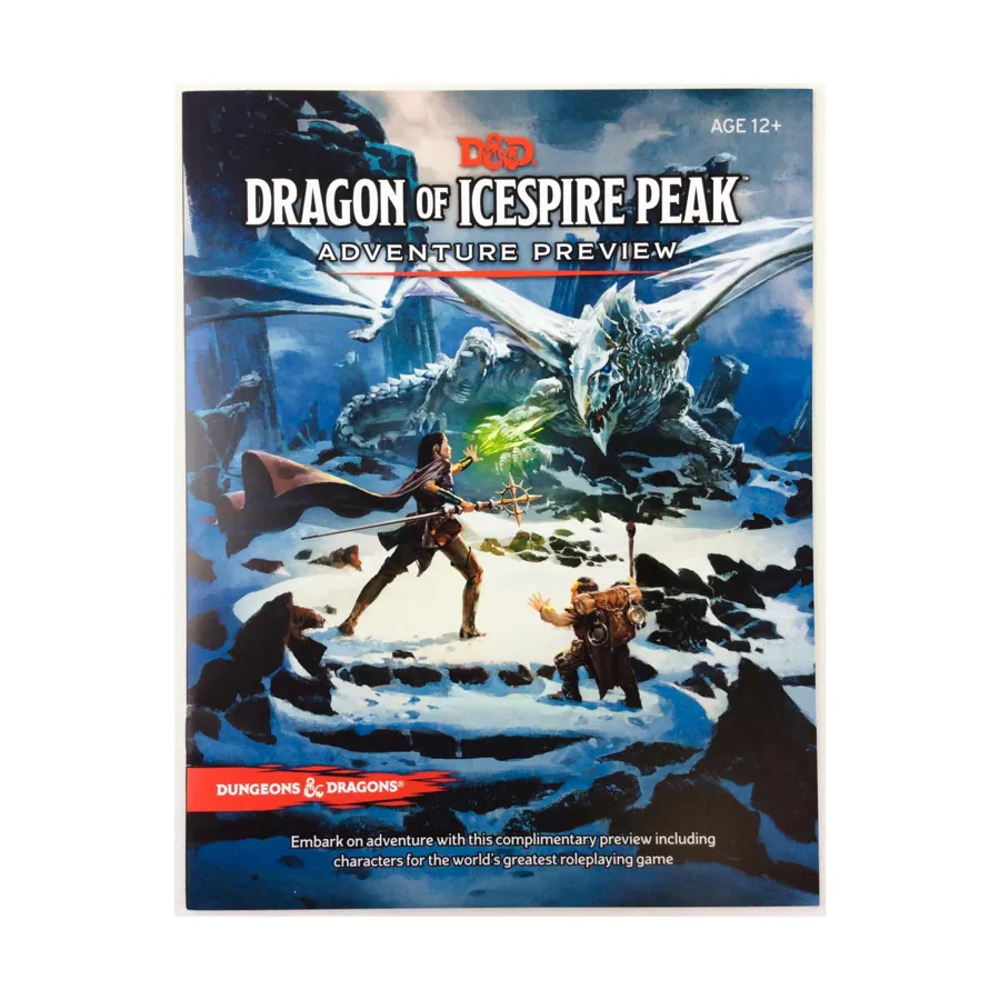 

Dragon of Icespire Peak Adventure Preview, Dungeons & Dragons (5th Edition, 2014 Edition) - Core & Assorted, мягкая обложка