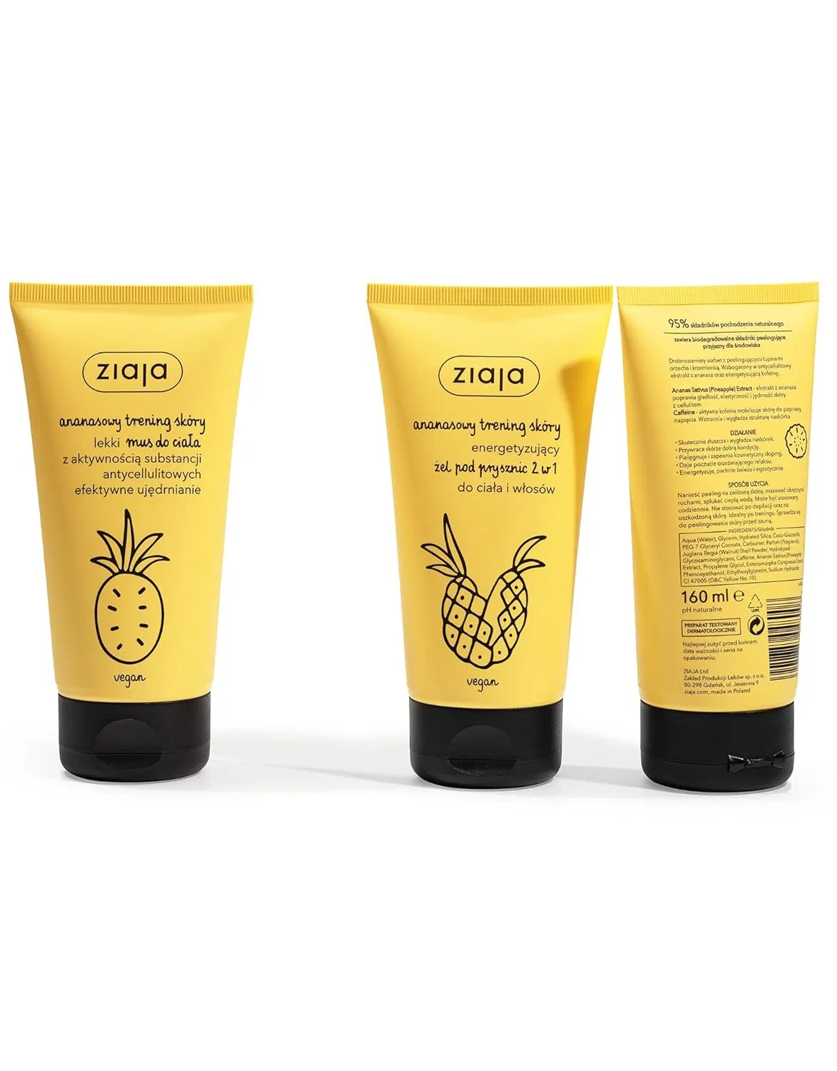 Гель для душа и шампунь 2 в 1 «Pineapple» от ZIAJA Ziaja, Energising Gel — фото 2