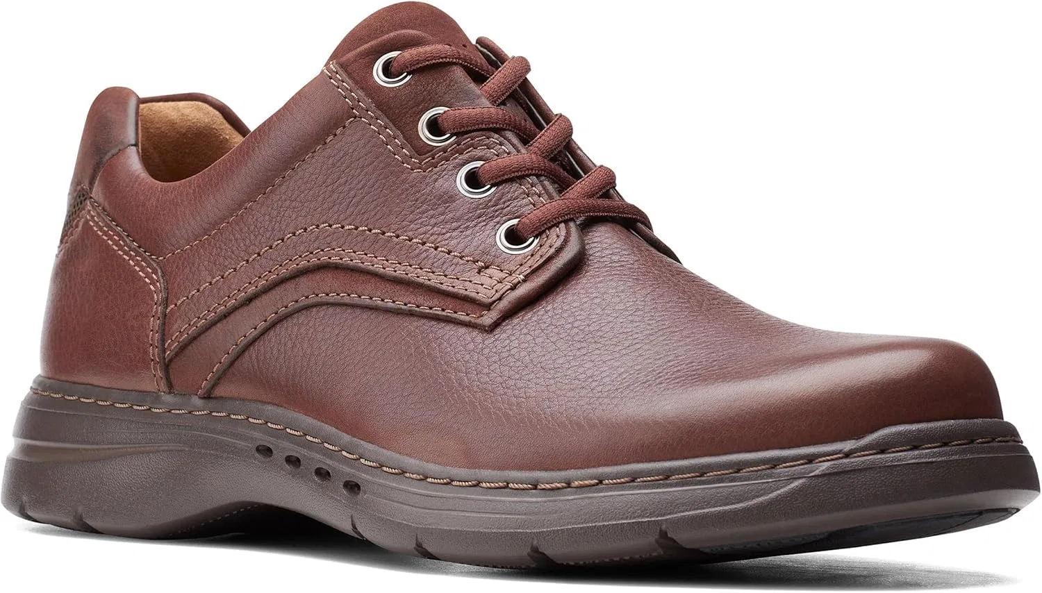 Туфли Clarks Un Brawley, Mahogany Drum Leather — фото 3