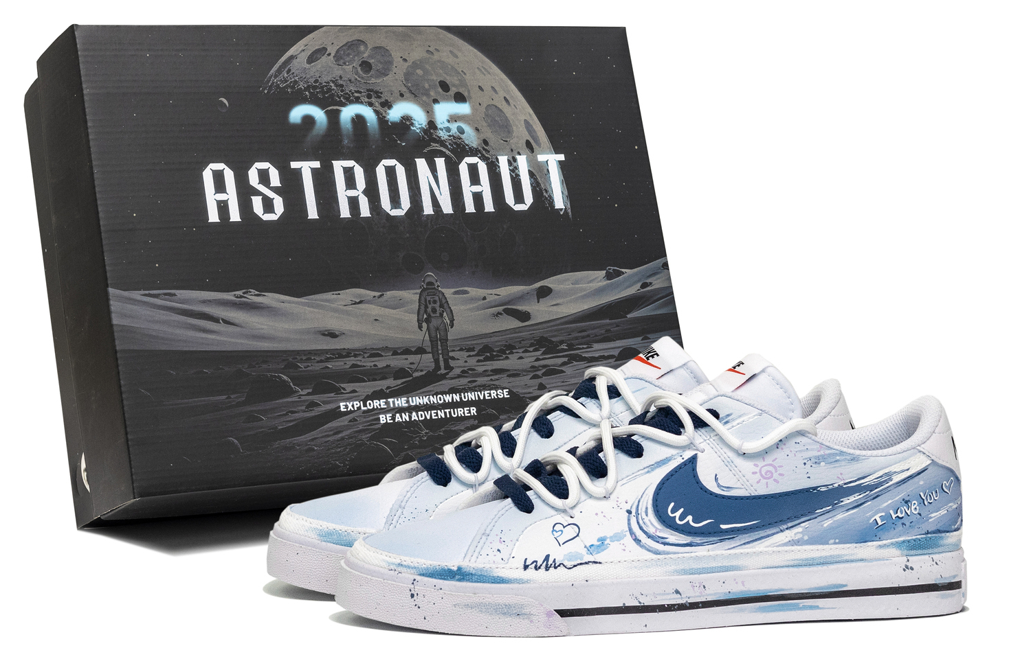 

Nike Мужские низкие скейтборд-кроссовки Court Legacy, белый/черный