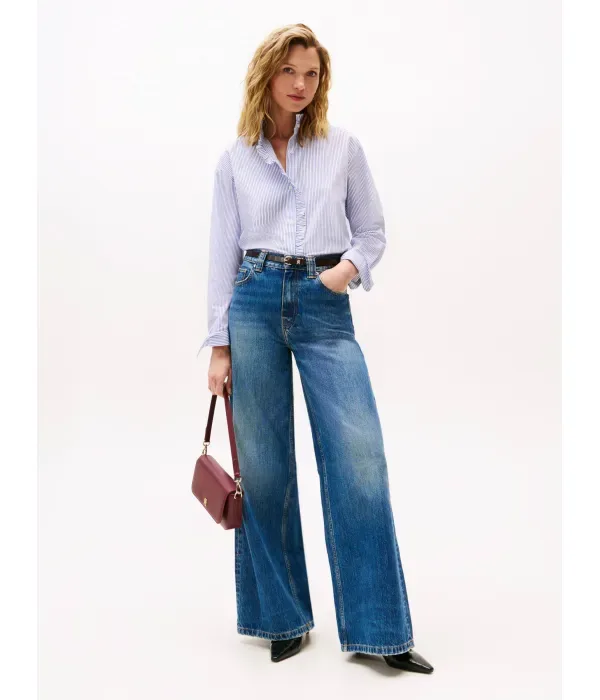 Рубашка loose fit Tommy Hilfiger, небесно-голубой — фото 2