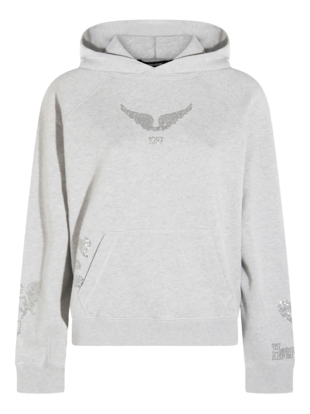 

Худи с кристаллами Zadig&Voltaire, серый