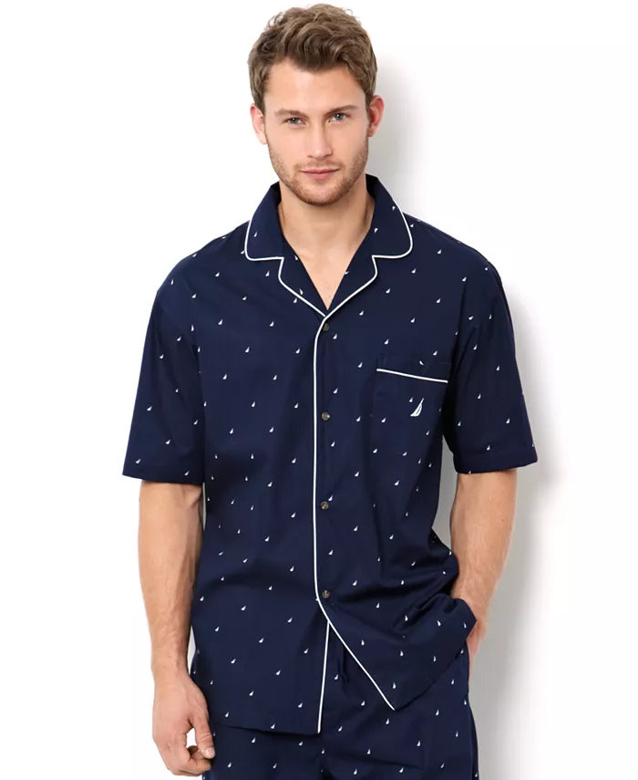 

Мужская пижамная рубашка Signature Nautica, синий