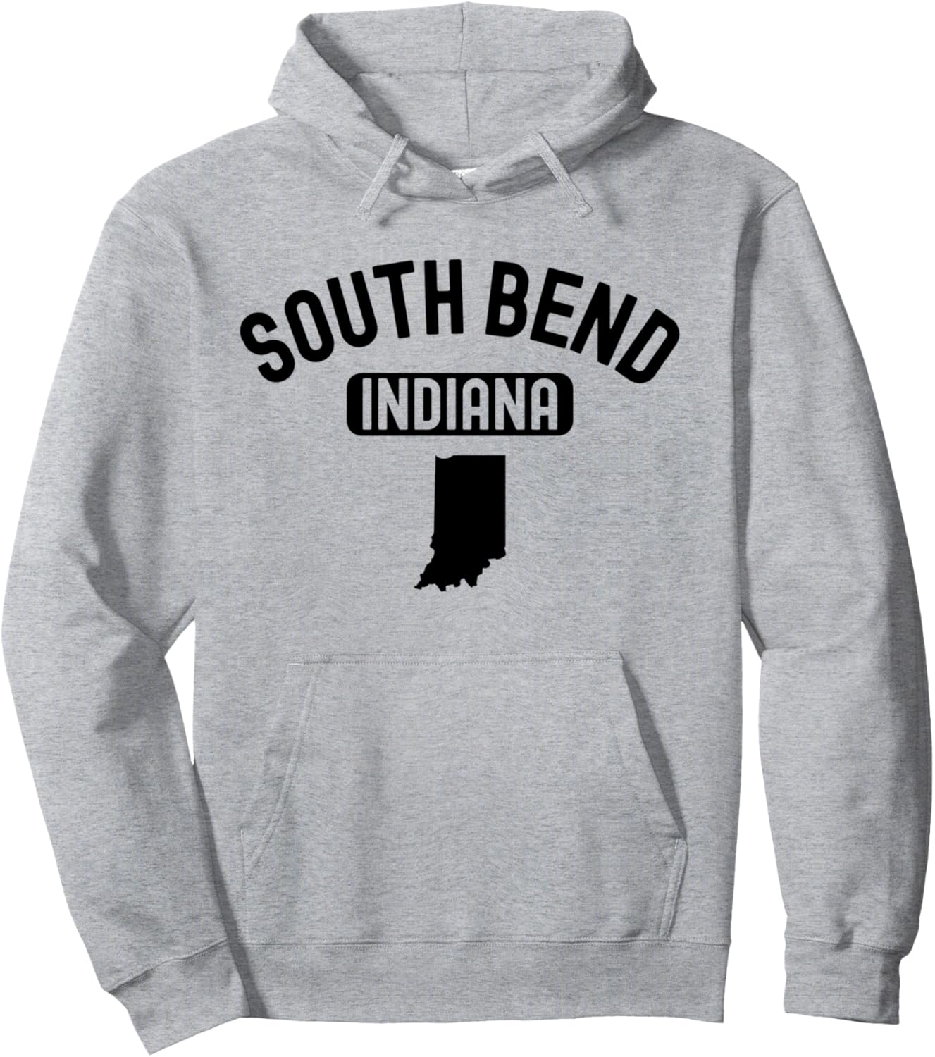 

Худи в стиле ретро-винтаж Индианаполис 574 из Саут-Бенда, штат Индиана Indiana Vintage, серый