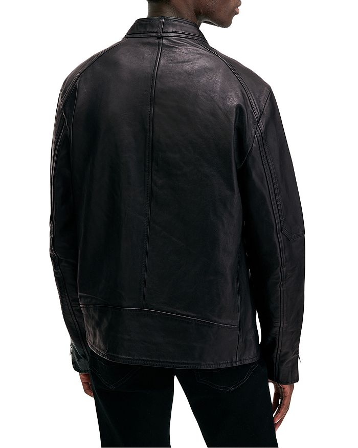 Куртка Cora Slim Fit с застежкой-молнией спереди ALLSAINTS, черный — фото 3