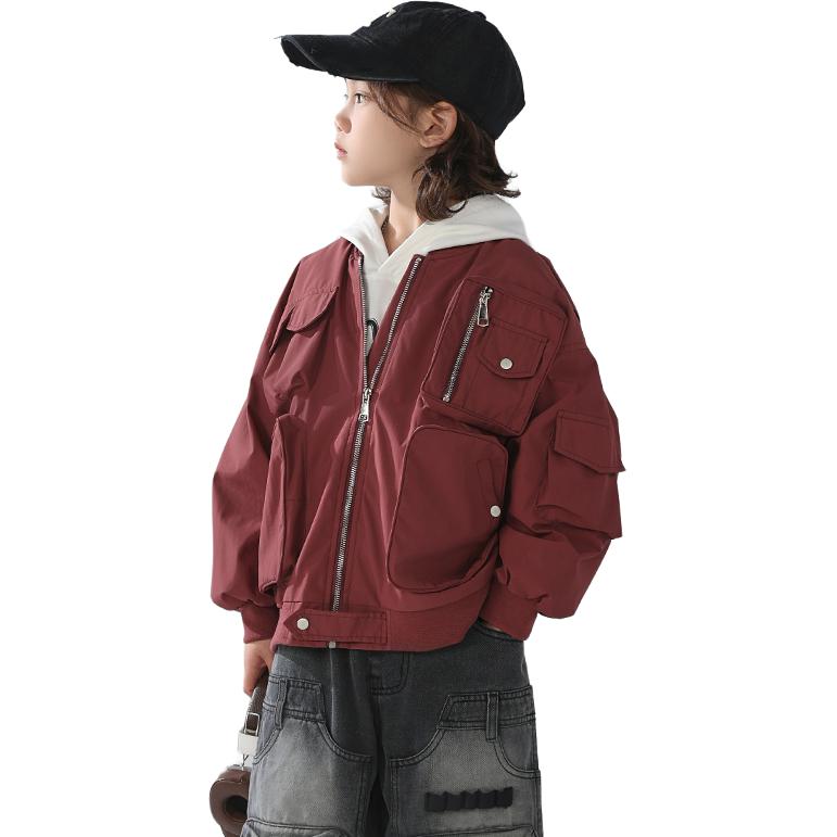 

Детская куртка с воротником-стойкой EASTERN CAMEL, red