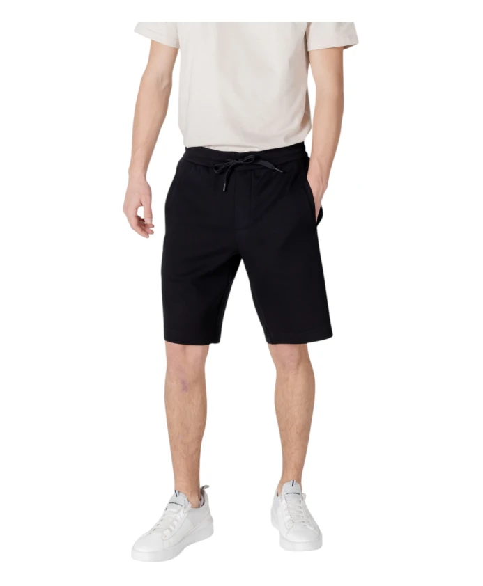 

Черные шорты со шнуровкой и карманами Armani Exchange, черный