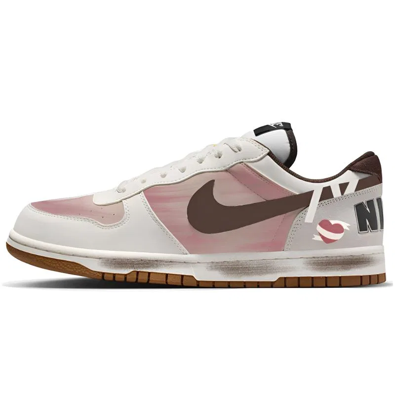 Кроссовки скейтерские Pink-Heartbeat Milk Coffee Nike