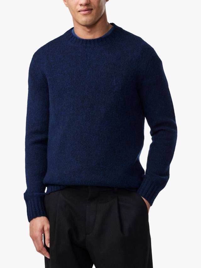 

Свитер Lee из шерстяной смеси NN.07, Navy Blue