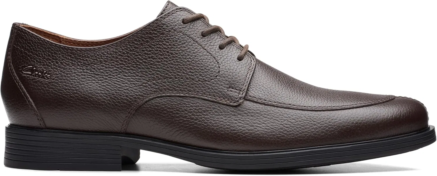 Туфли Clarks Men's Whiddon Oxford Apron, Hammered Leather Dark Brown — фото 2