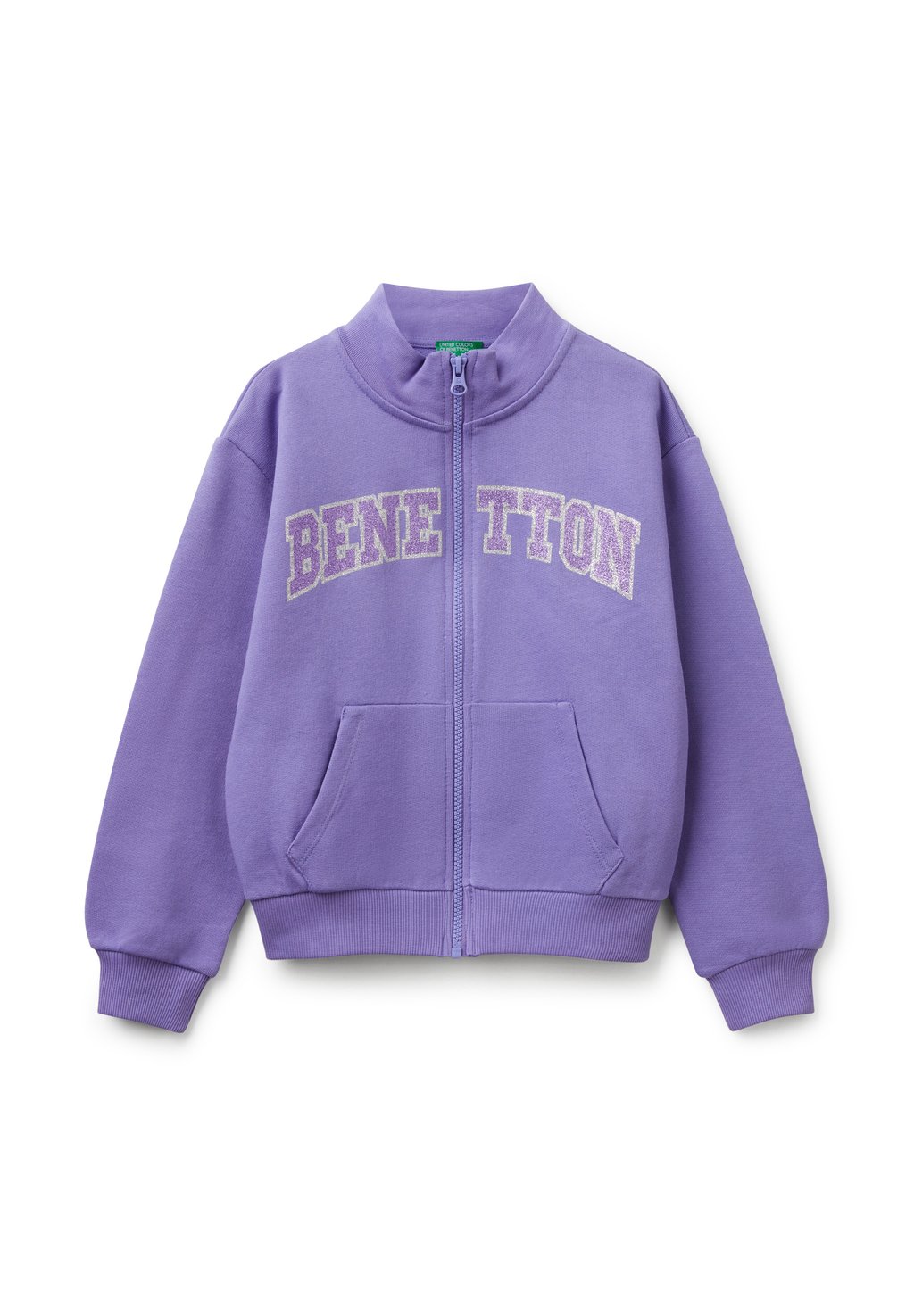 

Толстовка на молнии HIGH NECK WITH United Colors of Benetton, синий