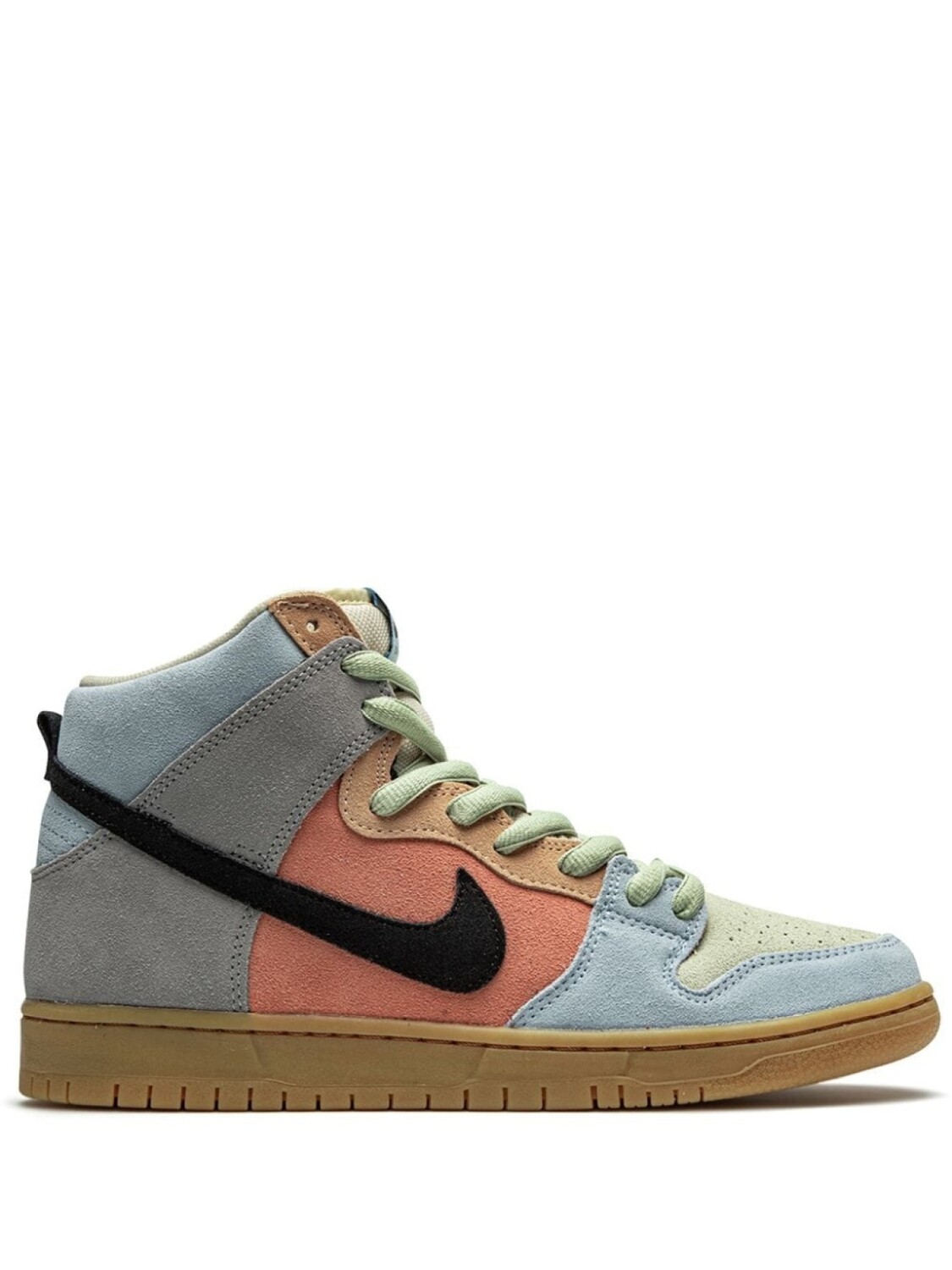 

Nike кеды SB Dunk High, зеленый