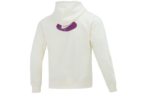 Толстовка Nike Sportswear Swoosh League Logo Hoodie 'White Purple', белый — фото 2