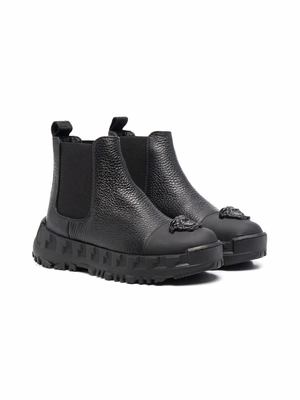 

Ботинки с декором Medusa Versace Kids, черный