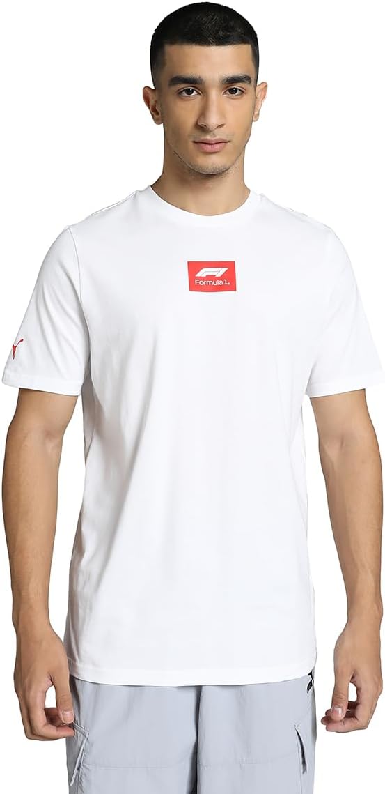 

Мужская футболка PUMA F1 ESS с логотипом (с коротким рукавом) 625920, белый