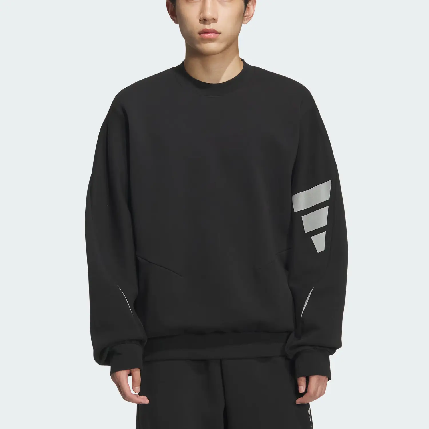 Свитшот FOS FUTURE STYLE SWEAT CREW мужская Adidas, черный — фото 2