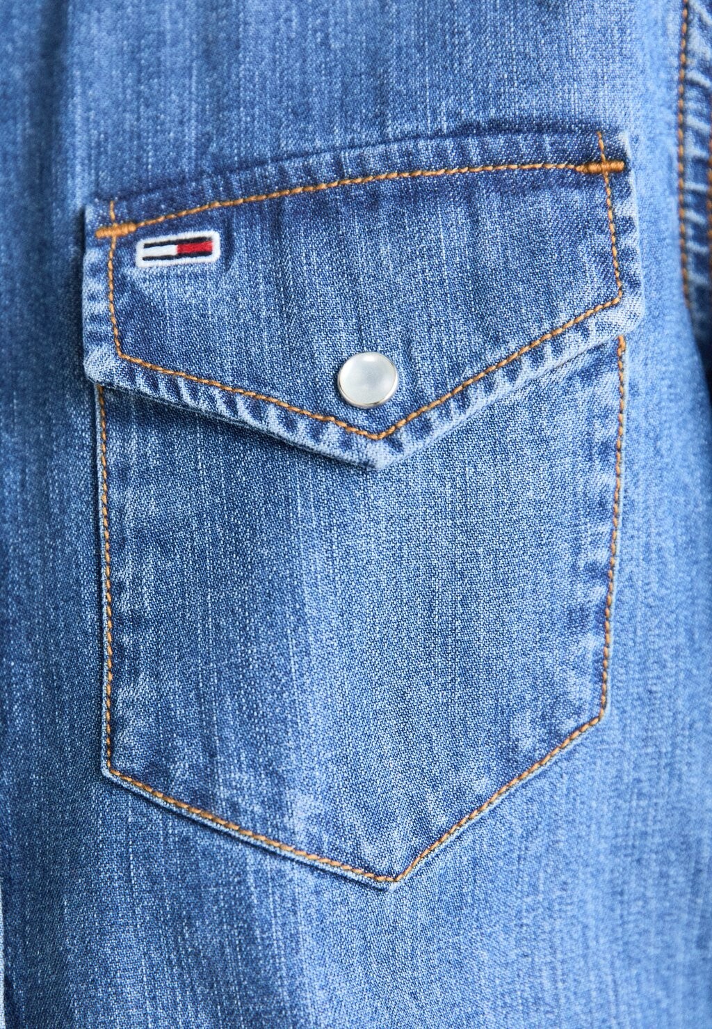 

Платье из денима REGULAR WESTERN DRESS Tommy Jeans, синий деним