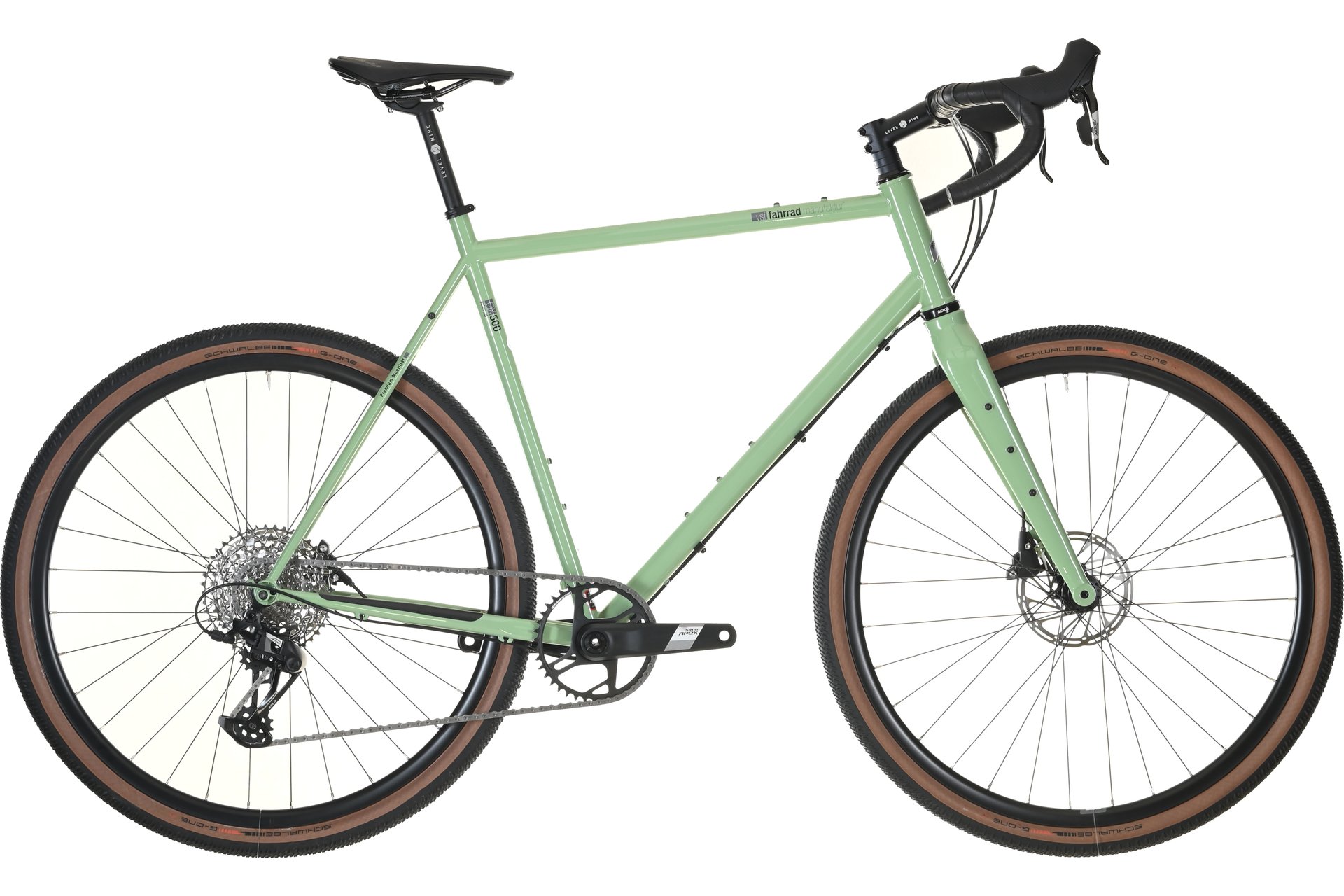 

Гравийный велосипед Vsf Fahrradmanufaktur Gx-500 exclusive edition - 28 дюймов - diamant, grün | grün glänzend