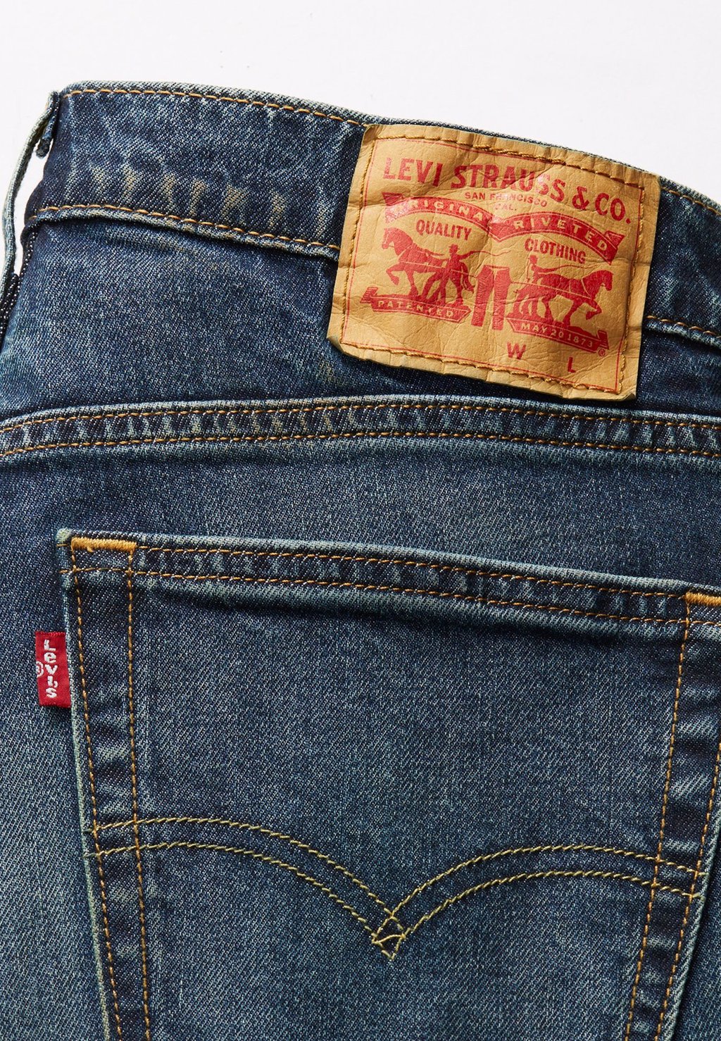 

Зауженные джинсы 531™ ATHLETIC SLIM TAPER Levi's, синий деним