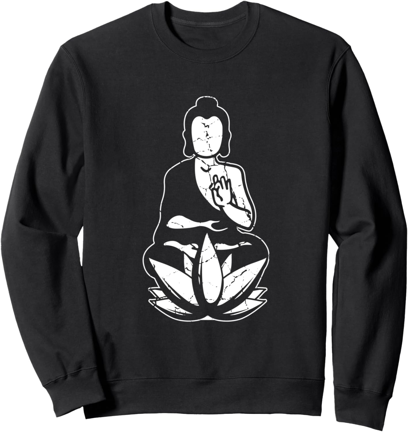 

Толстовка с изображением Будды и орхидеи Lanbutsu Buddha, черный