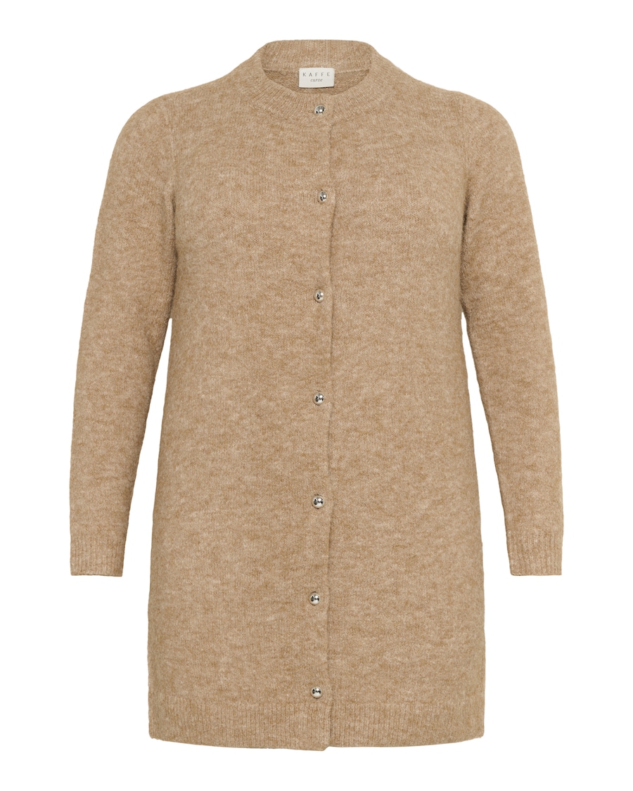 

Вязаный кардиган KAFFE CURVE Ruby, светло-коричневый