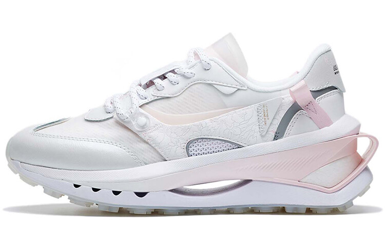 

LINING Fangyuan Premium Lifestyle Shoes Women's Low-top Standard White / New Weak Pink