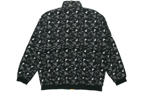 Куртка adidas UB JKT SILO Logo Casual Sports Colorblock Jacket Forest Green, зеленый — фото 4