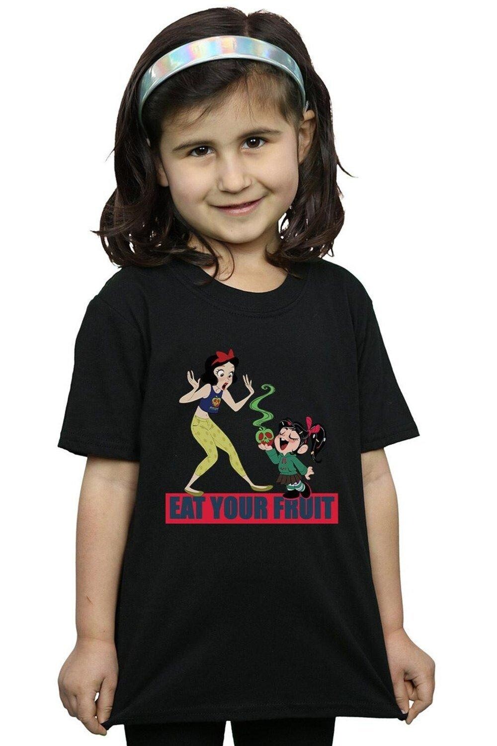 

Хлопковая футболка Wreck It Ralph Eat Your Fruit Disney, черный