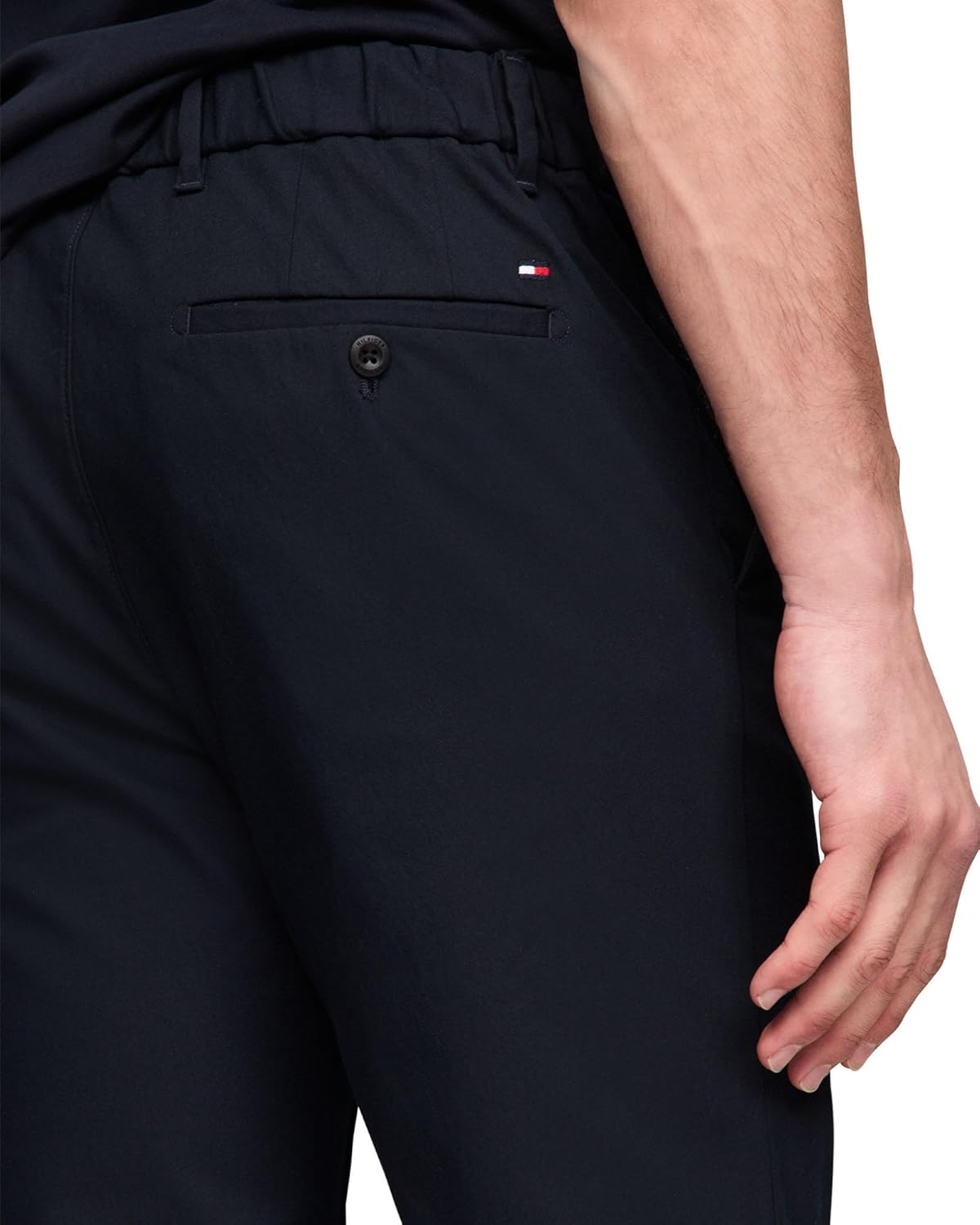 Мужские повседневные брюки Tommy Hilfiger из влагоотводящей ткани, устойчивые к складкам, прямого кроя, Desert Sky 2 — фото 2