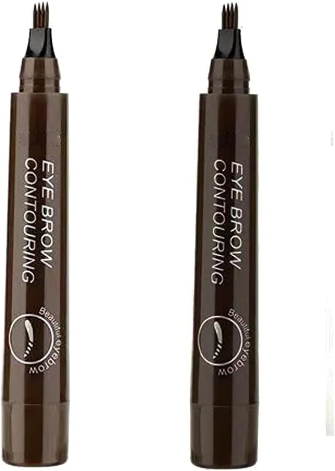Подводка для бровей Hhzr Lumierez 4 Tip Precision Brow Pen, 0.2 fl oz, Light brown+Dark brown