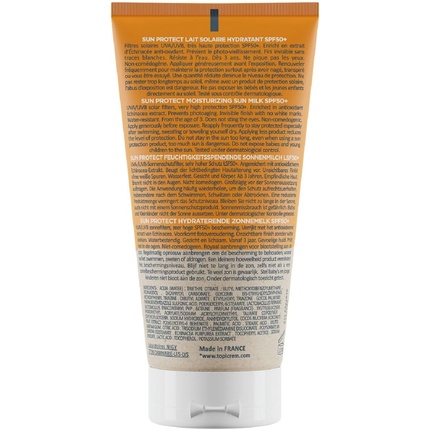 Солнцезащитный увлажняющий крем для лица и тела SPF 50+ Sun Protect Topicrem — фото 2