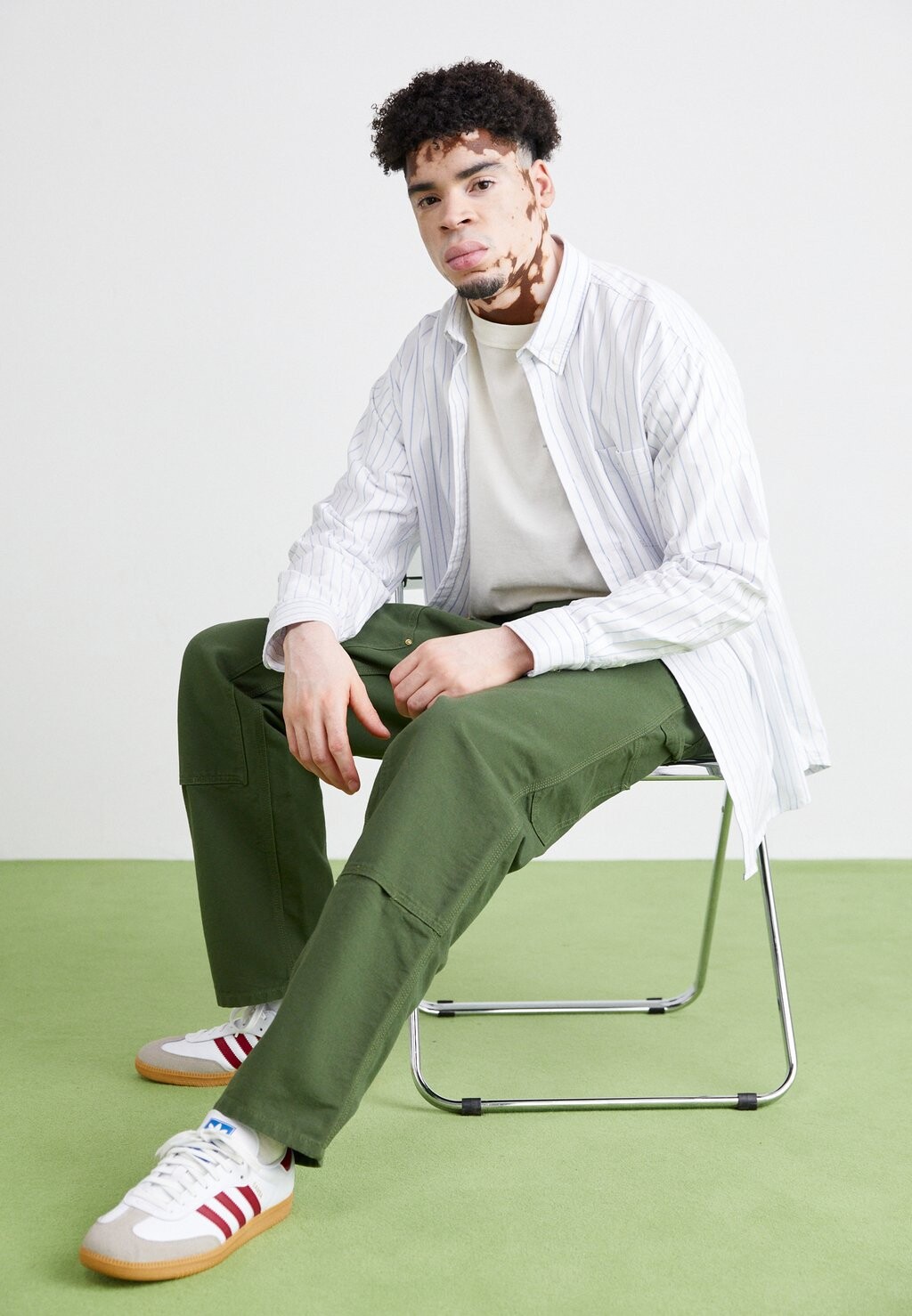 

Брюки DOUBLE KNEE PANT Carhartt WIP, оливково-зеленый