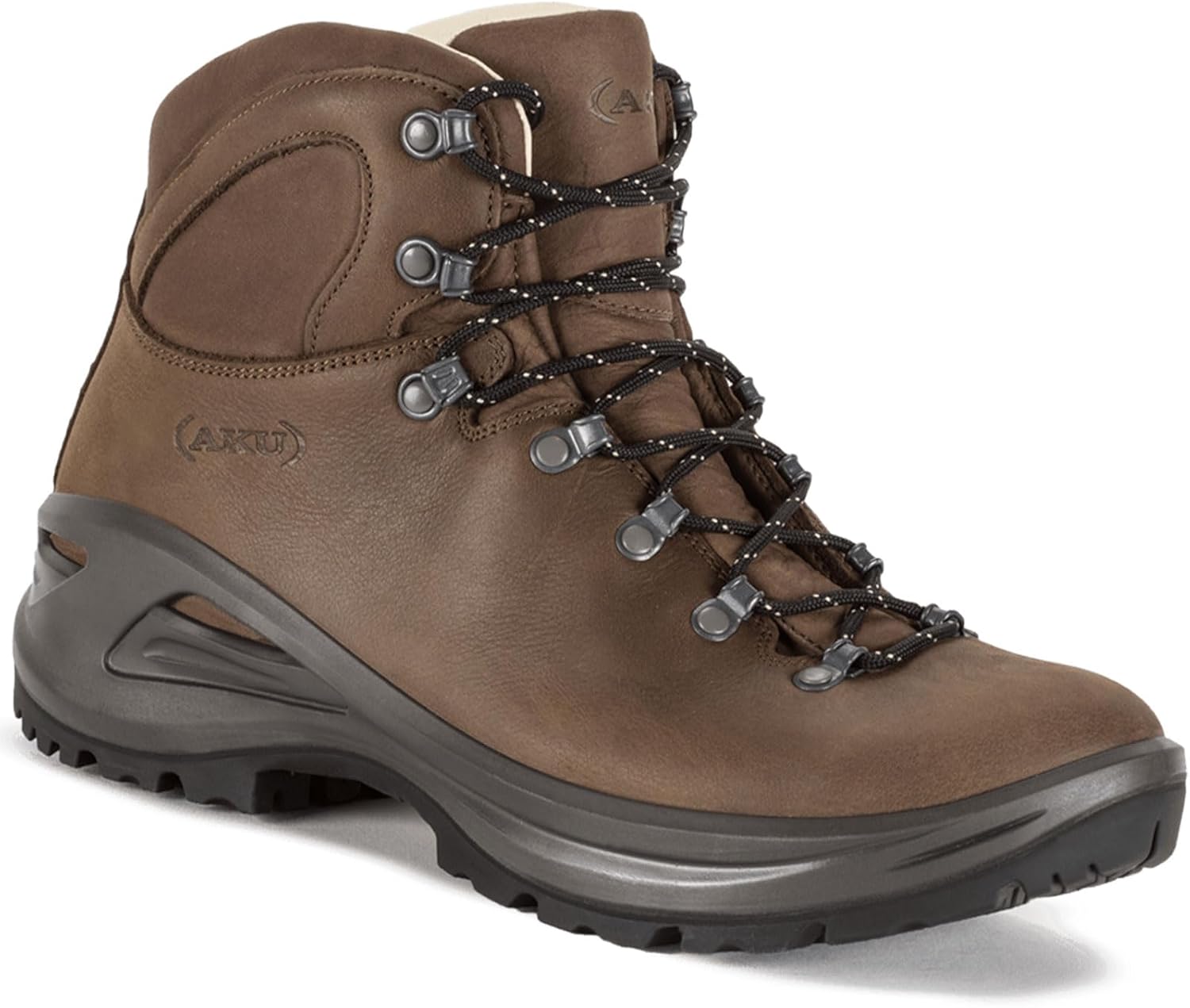 

Мужские походные ботинки AKU Tribute II LTR из дышащей кожи с улучшенной посадкой и шнуровкой, подходящие для легких, средних и сложных маршрутов, коричневый