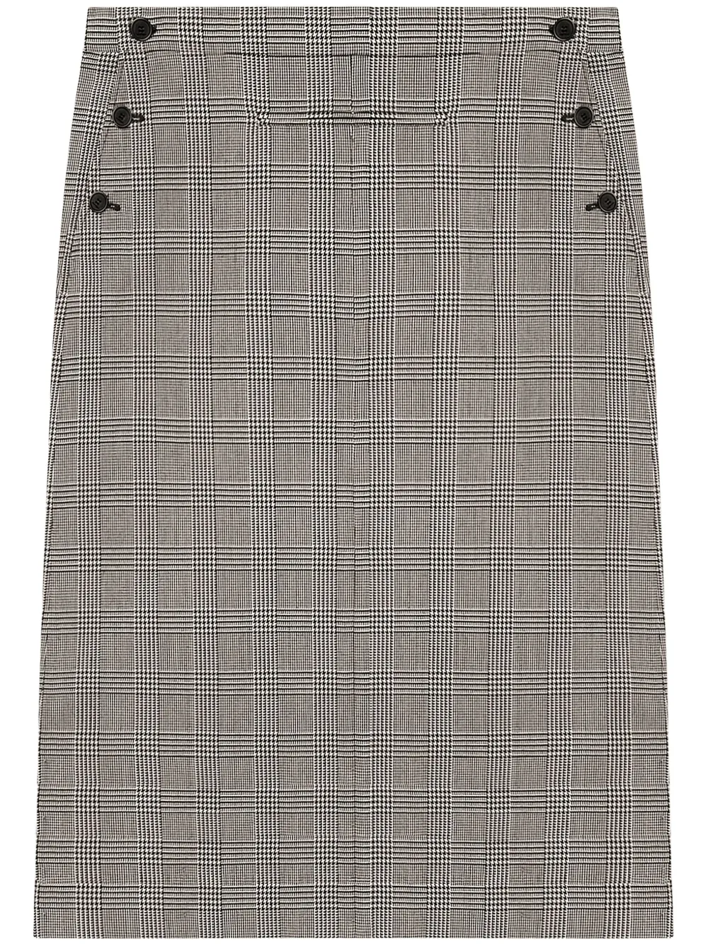 

Юбка в клетку prince of wales Courrèges, черный