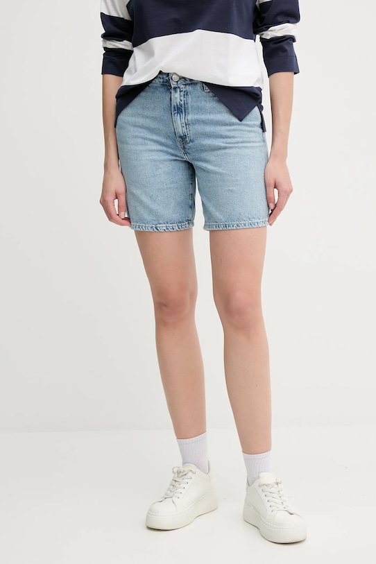 

Хлопковые джинсовые шорты Tommy Hilfiger, синий
