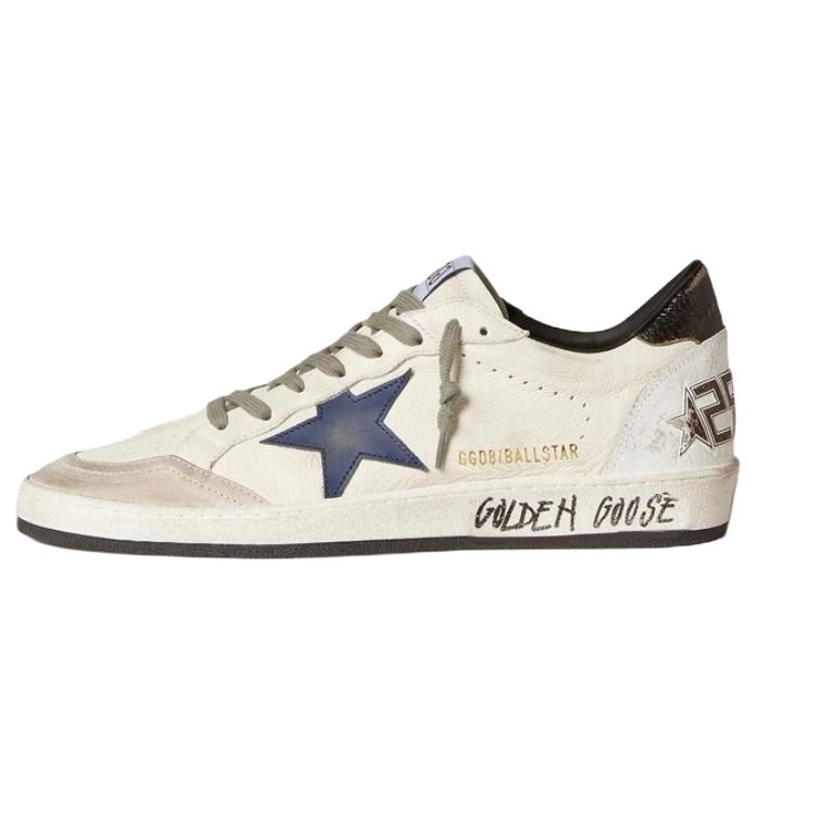 

Golden Goose Низкие кроссовки для скейтбординга Ball Star, белые, мужские