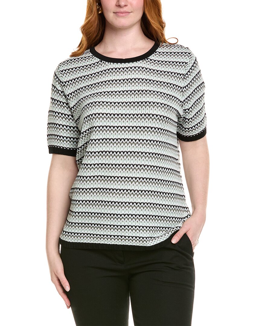 

Anne Klein Plus Топ со строчкой, белый