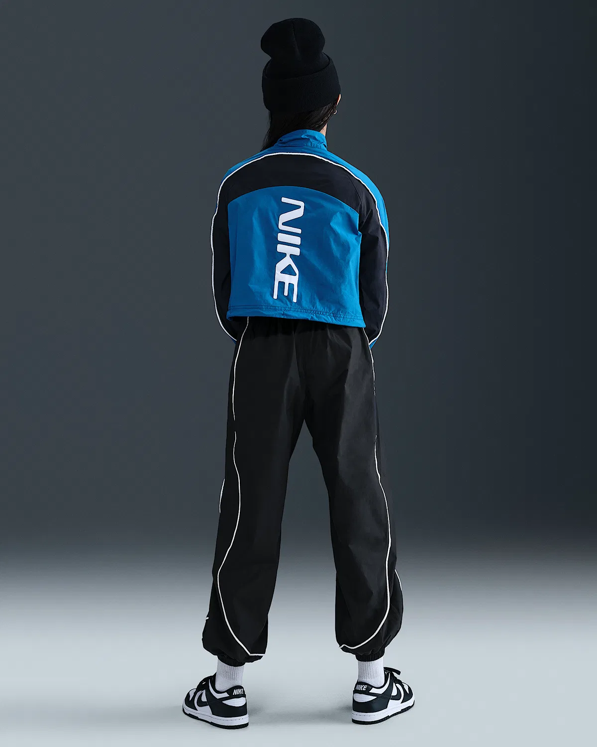 Детские спортивные штаны Nike Sportswear для девочек, Black/Black/White — фото 4