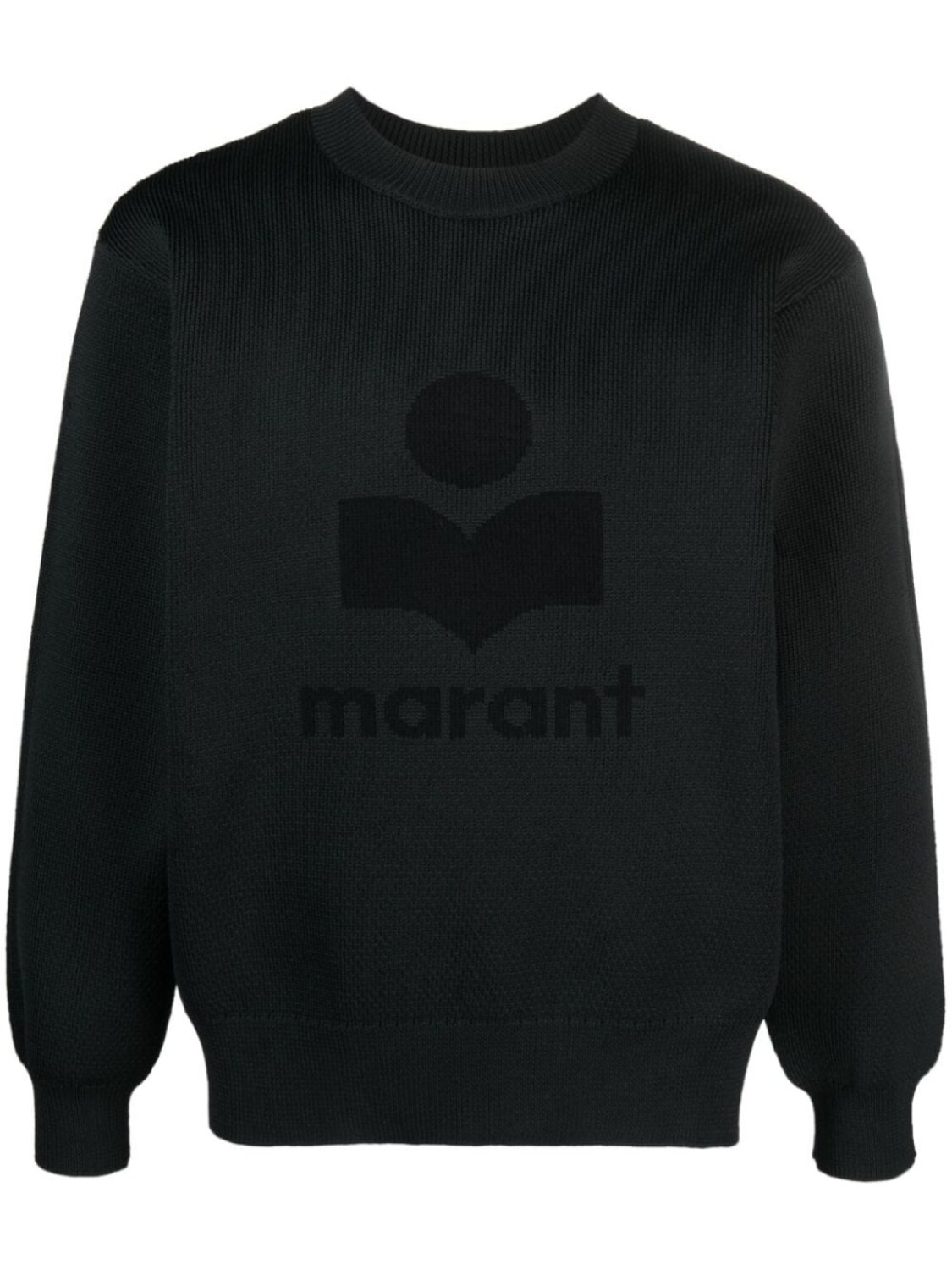 

Marant свитер вязки интарсия в рубчик, черный