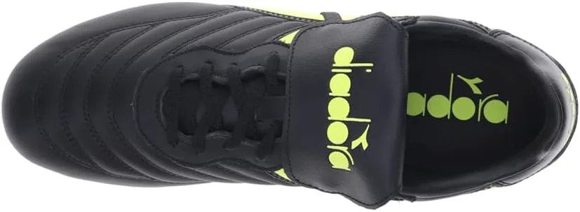 Футбольные бутсы Diadora Mens Brasil Lt T Mdpu - черный, желтый — фото 4